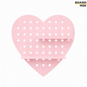 Пегборд деревянный Board-msk фигурный “Сердце”