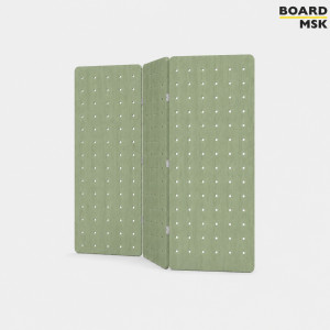 Складная пегборд-панель деревянная Board-Msk для зонирования пространства 3-х секционная