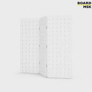 Складная пегборд-панель деревянная Board-Msk для зонирования пространства 3-х секционная