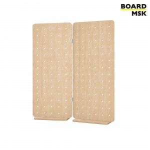 Складная пегборд-панель деревянная Board-Msk для зонирования пространства 2-х секционная