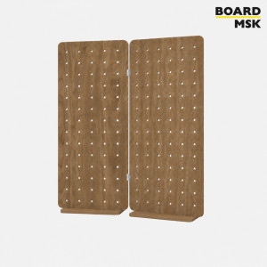 Складная пегборд-панель деревянная Board-Msk для зонирования пространства 2-х секционная