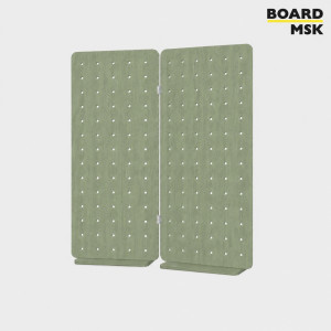 Складная пегборд-панель деревянная Board-Msk для зонирования пространства 2-х секционная
