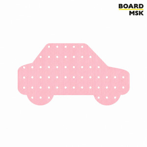 Детский фигурный пегборд "Машина" Board-Msk