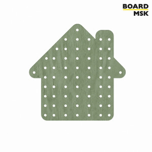 Детский фигурный пегборд "Дом" Board-Msk