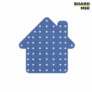 Детский фигурный пегборд "Дом" Board-Msk