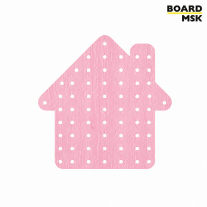 Детский фигурный пегборд "Дом" Board-Msk