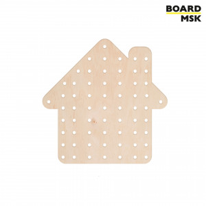 Детский фигурный пегборд "Дом" Board-Msk