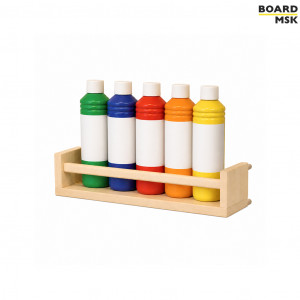 Полка-органайзер Board-Msk для пегборда с ограничителем деревянная