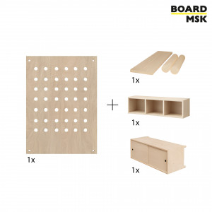 Набор Board-Msk пегборд + полка + 2 ящика для хранения 