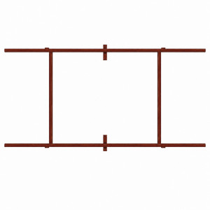 Рельсовая система для заведений Board-Msk, материал “Дерево” для 4-х модулей