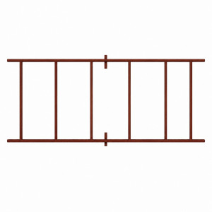 Рельсовая система для заведений Board-Msk, материал “Дерево” для 5-х модулей