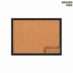 Пробковая доска Board-Msk в деревянной раме с карманом