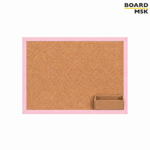Пробковая доска Board-Msk в деревянной раме с карманом