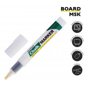 Маркер меловой MunHwa Chalk Marker, белый цвет